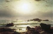 William Stanley Haseltine Sail Boats Off a Rocky Coast oil painting reproduction